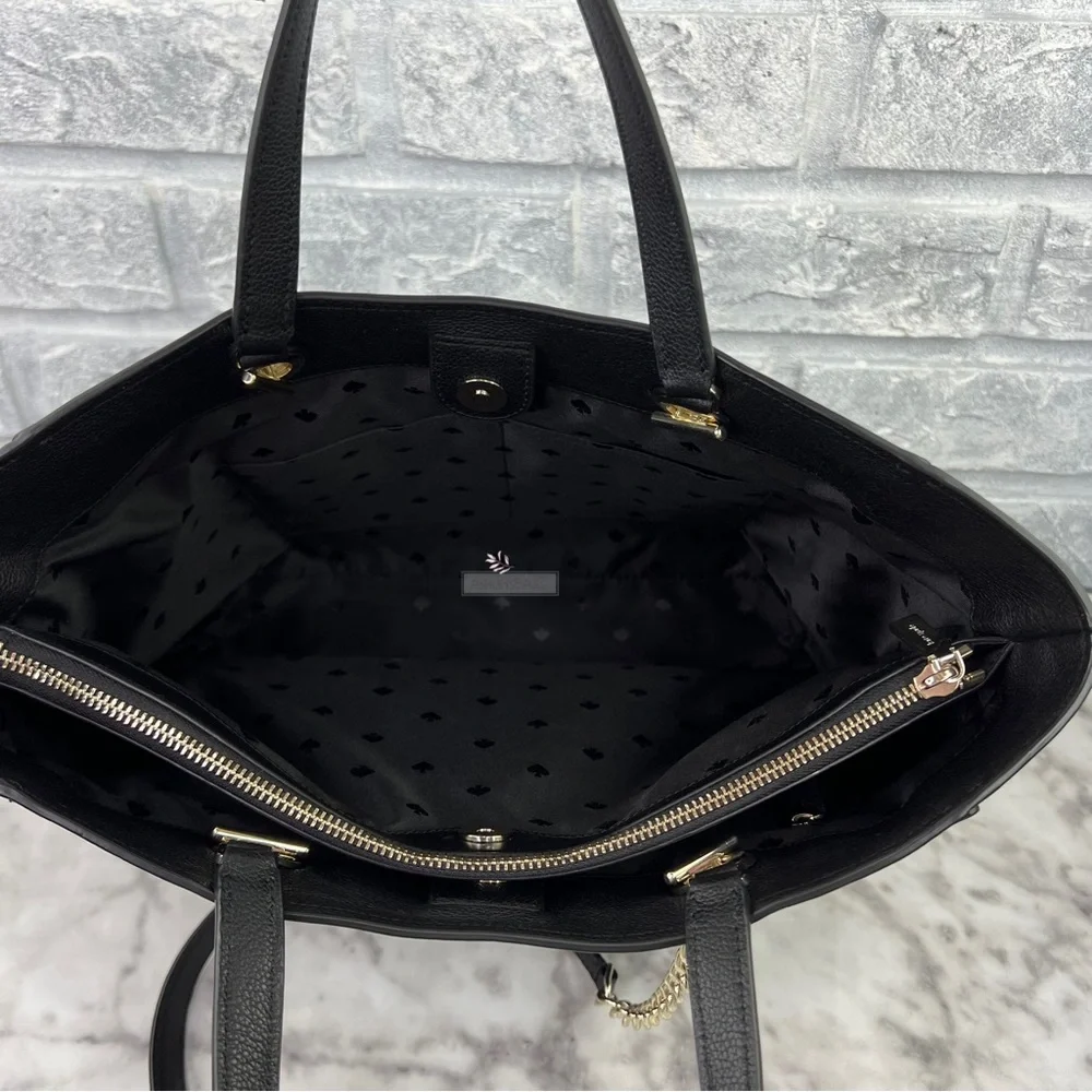 Kate Spade Infinite Large Triple Compartment Tote In Black